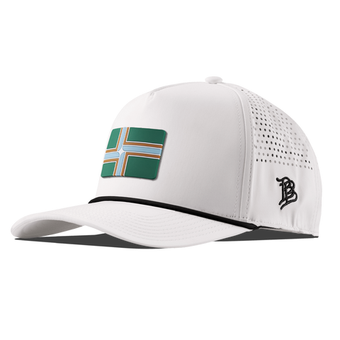 Portland Flag Curved 5 Panel Rope White