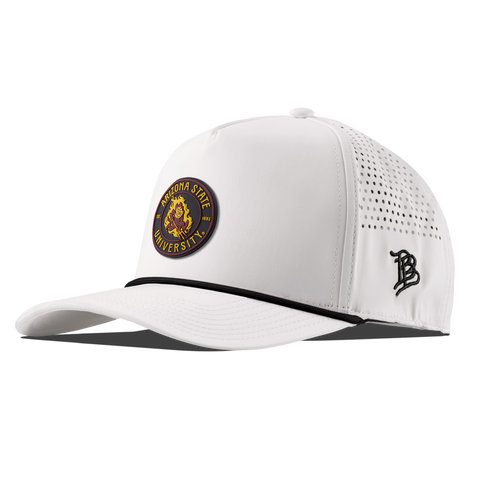 Arizona State University "Sparky's Legacy Dark" Curved 5 Panel Rope White/Black