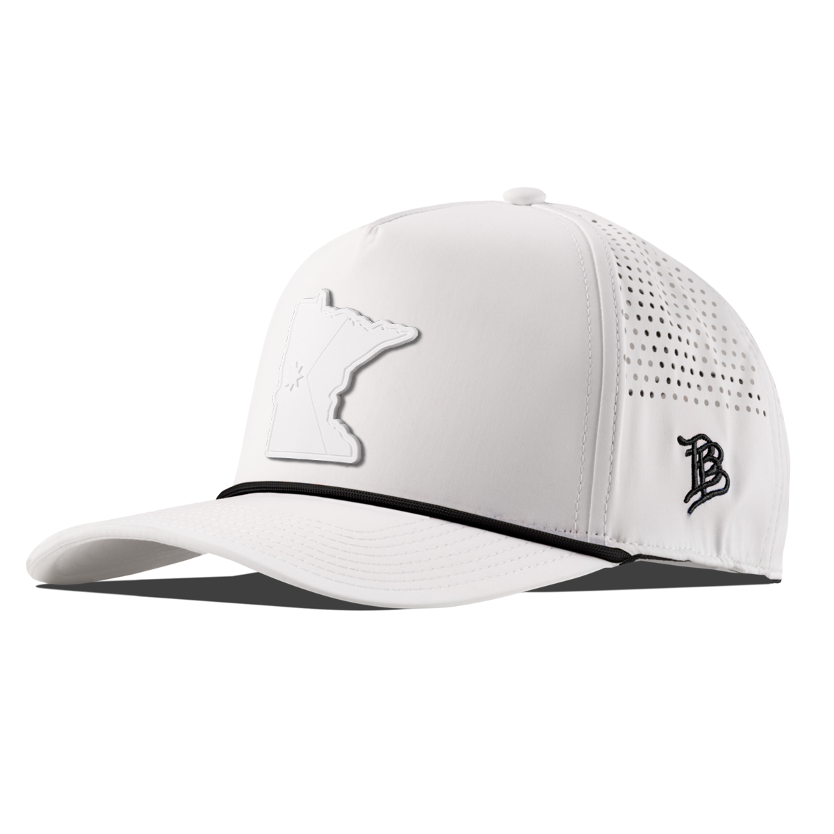 Minnesota Stealth Curved 5 Panel Rope Whiteblackrope