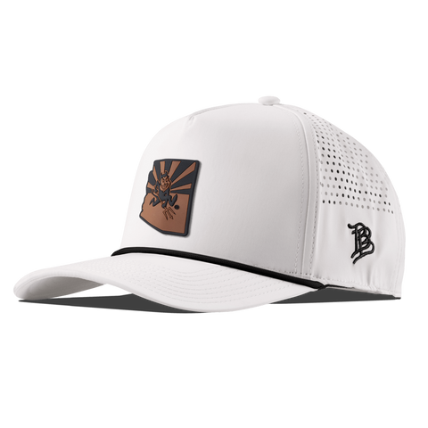 Arizona State University "Sun Devil State" Curved 5 Panel Rope White/Black