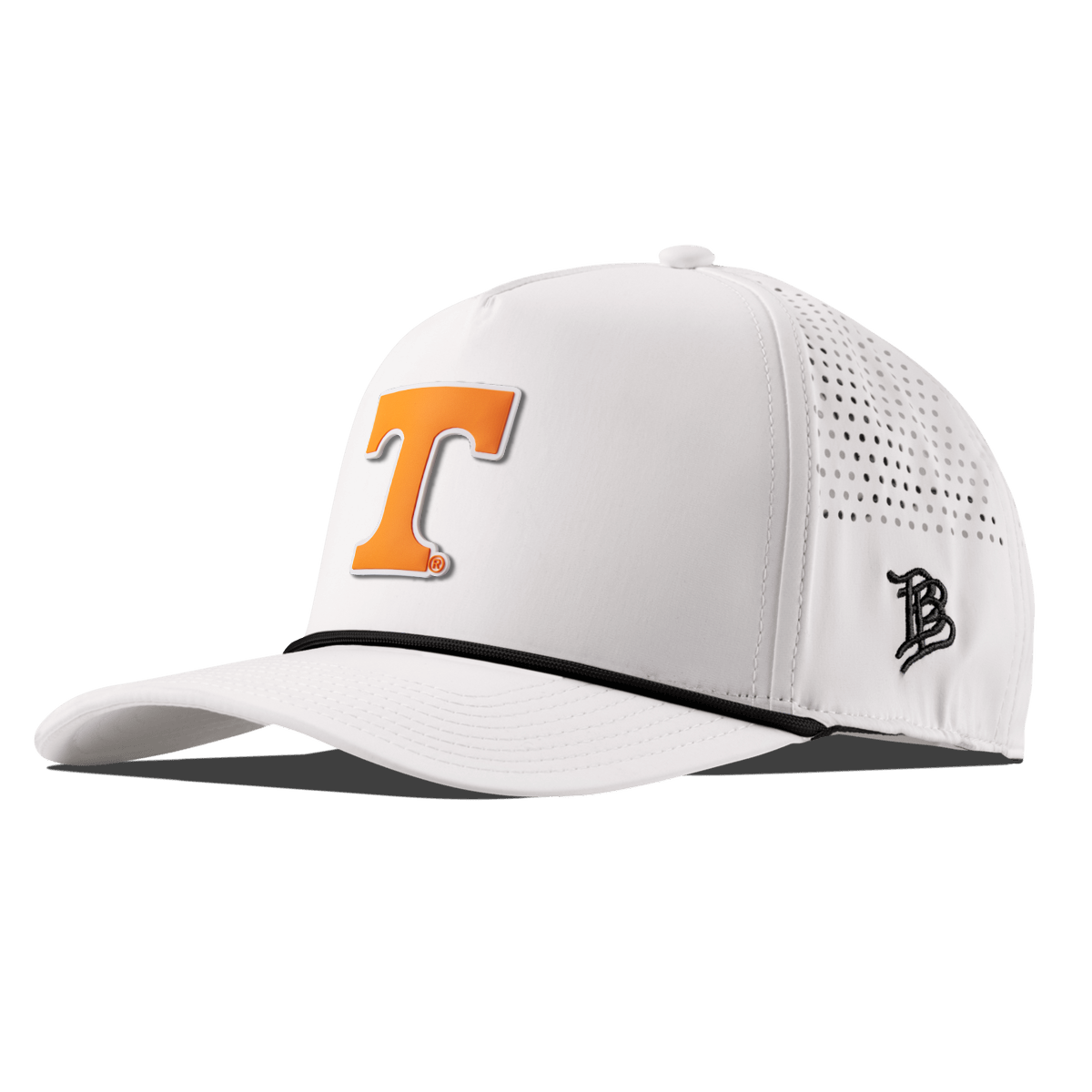 University of Tennessee "Tennessee Block" Curved 5 Panel Rope White/Black