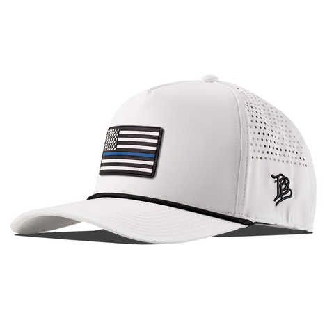 Thin Blue Line PVC Curved 5 Panel Rope White/Black