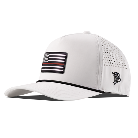 Thin Red Line PVC Curved 5 Panel Rope White/Black