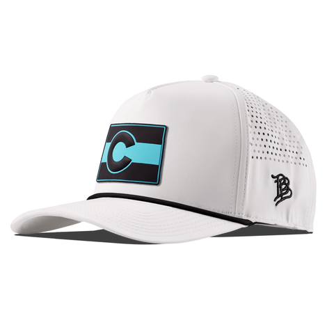 Colorado Turquoise Curved 5 Panel Rope White/Black