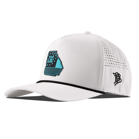 Georgia Turquoise Curved 5 Panel Rope White/Black