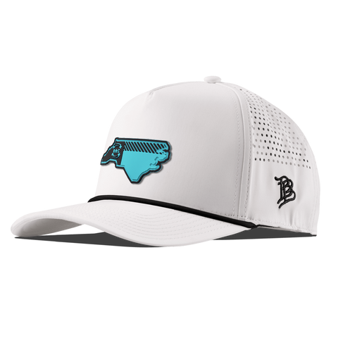 North Carolina Turquoise Curved 5 Panel Rope White/Black