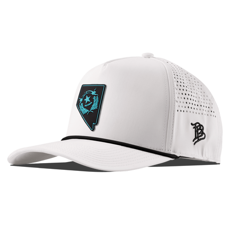 Nevada Turquoise Curved 5 Panel Rope White/Black