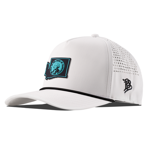 Washington Turquoise Curved 5 Panel Rope White/Black