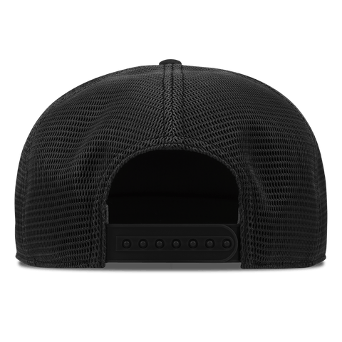 Bare Flat 5 Panel Trucker Black