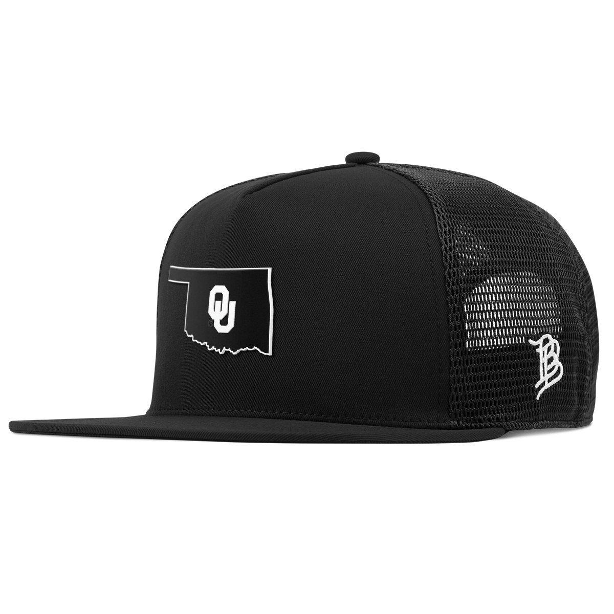 University of Oklahoma "Oklahoma Vintage Series" Flat 5 Panel Trucker Black