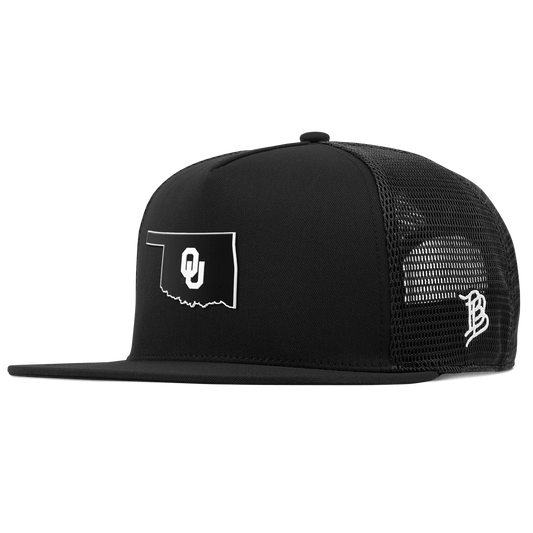 University of Oklahoma "Oklahoma Vintage Series" Flat 5 Panel Trucker Black