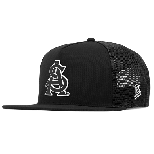 Arizona State University "Vintage ASU Team Logo" Flat 5 Panel Trucker Black