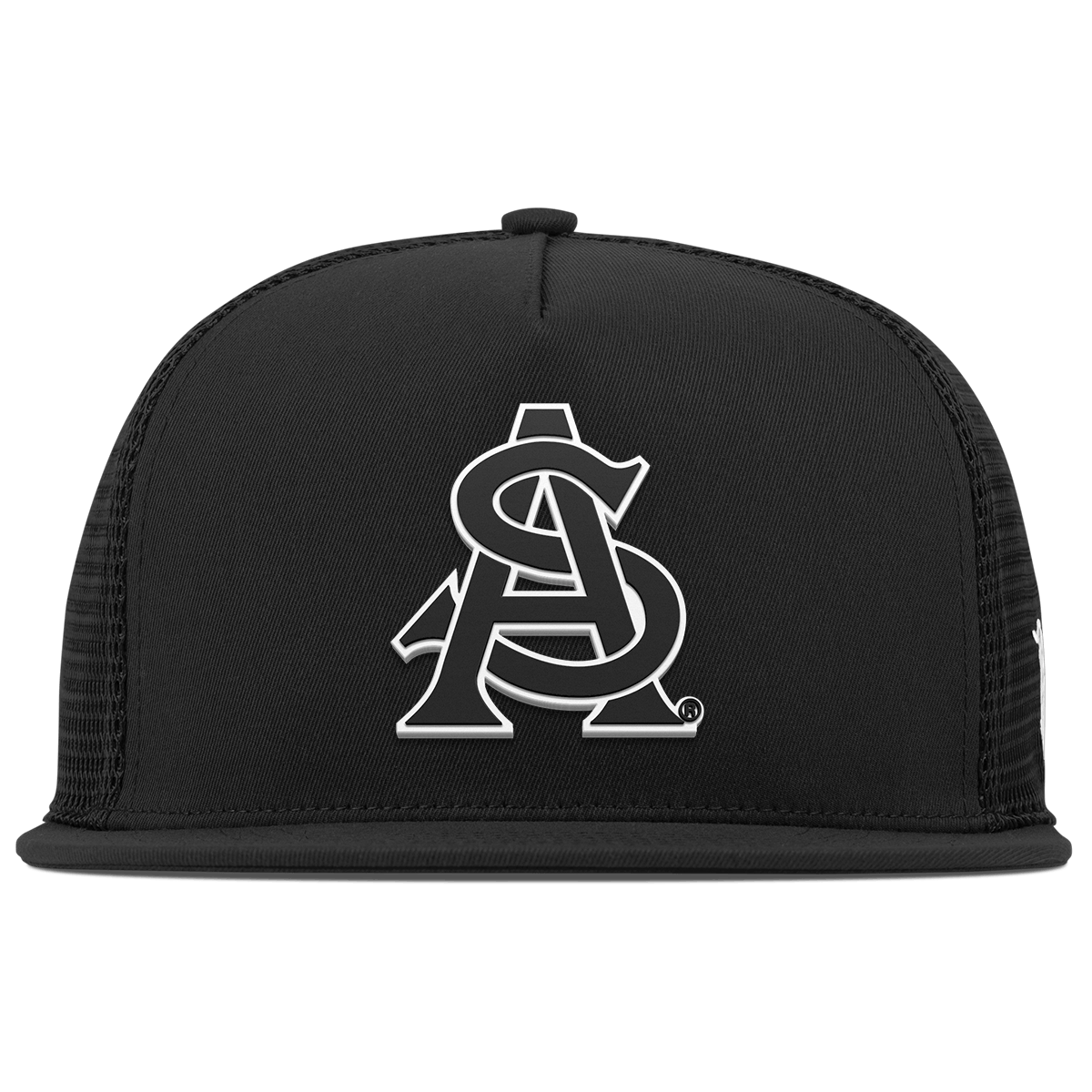 Arizona State University "Vintage ASU Team Logo" Flat 5 Panel Trucker Black