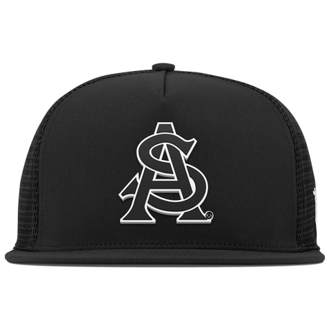 Arizona State University "Vintage ASU Team Logo" Flat 5 Panel Trucker Black