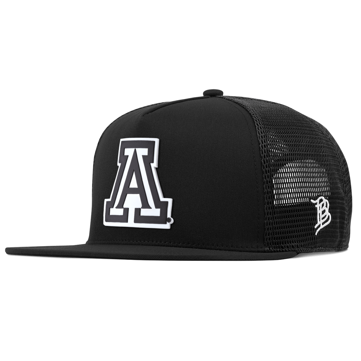 University of Arizona "Vintage Arizona Block" Flat 5 Panel Trucker Black
