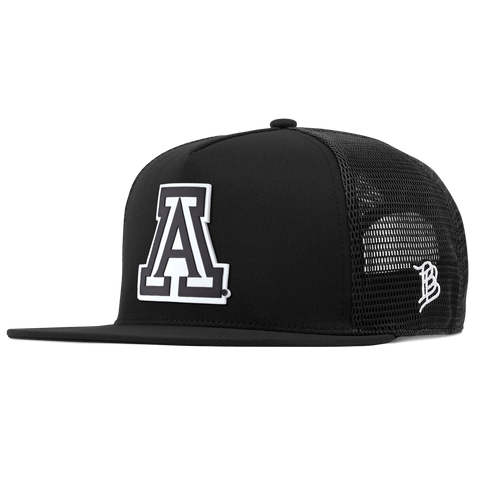 University of Arizona "Vintage Arizona Block" Flat 5 Panel Trucker Black