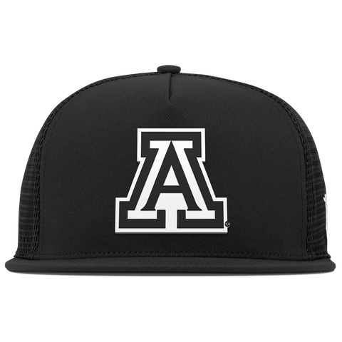 University of Arizona "Vintage Arizona Block" Flat 5 Panel Trucker Black