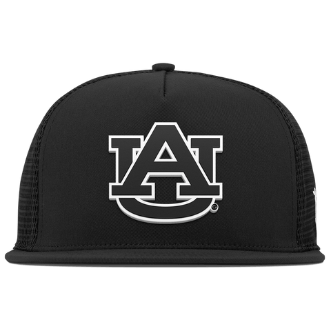 Auburn University "Vintage Auburn Team Logo" Flat 5 Panel Trucker Black