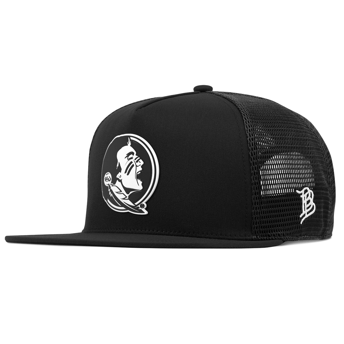Florida State University "Vintage FSU Team Logo" Flat 5 Panel Trucker Black