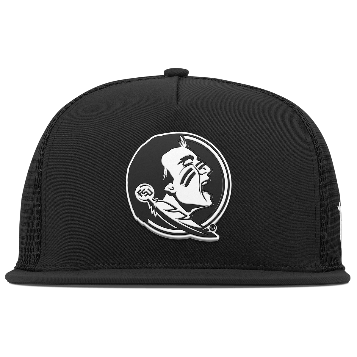 Florida State University "Vintage FSU Team Logo" Flat 5 Panel Trucker Black