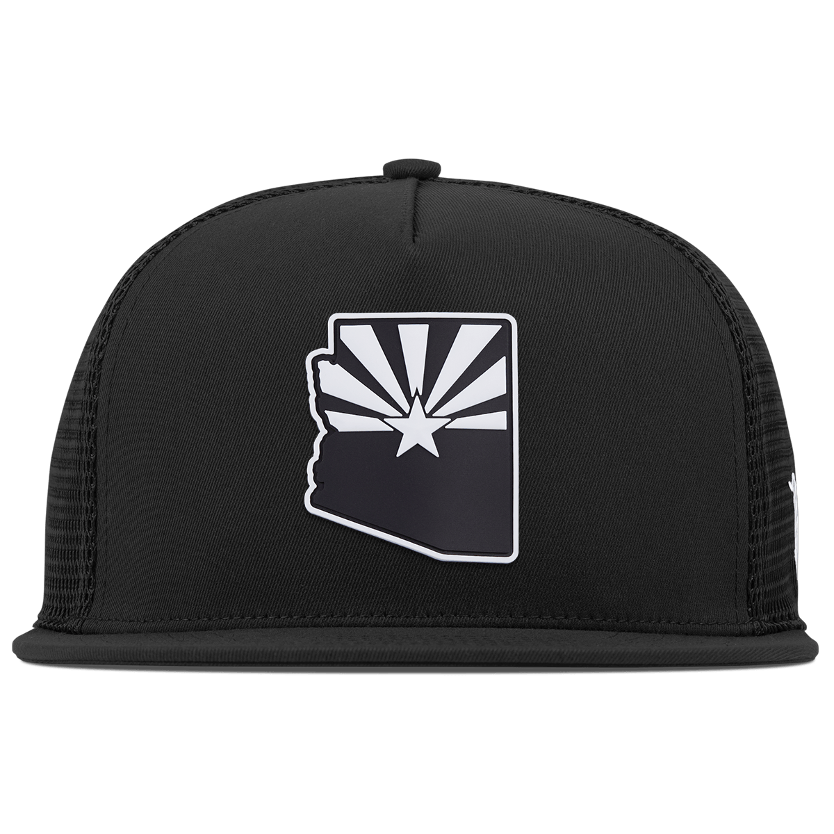 Arizona Vintage Flat 5 Panel Trucker Black