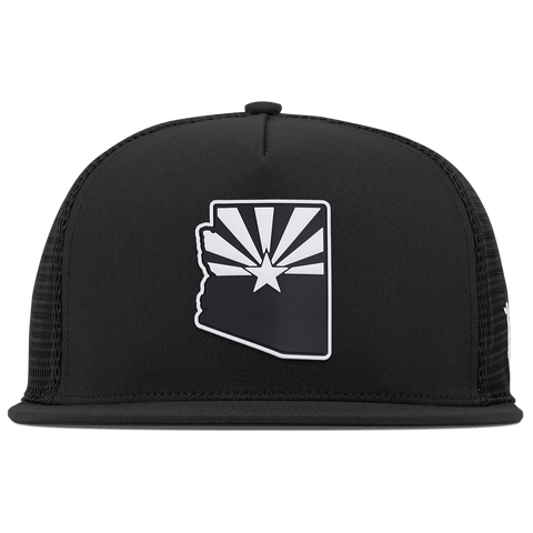 Arizona Vintage Flat 5 Panel Trucker Black