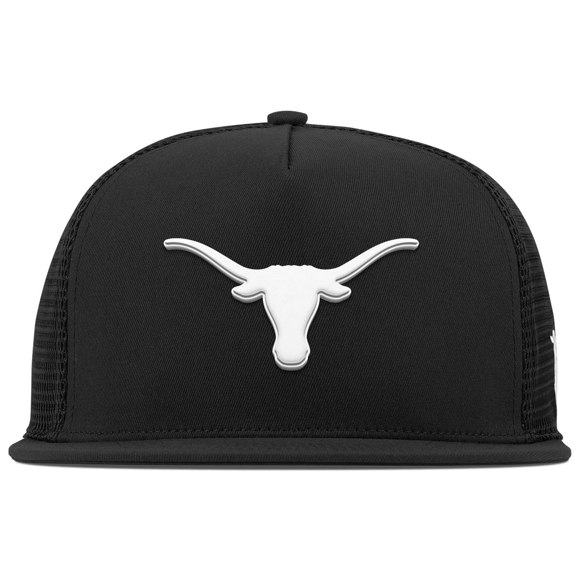 University of Texas "Vintage Texas Longhorn" Flat 5 Panel Trucker Black