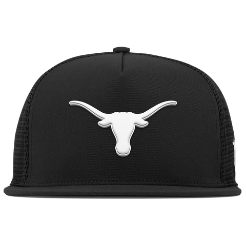 University of Texas "Vintage Texas Longhorn" Flat 5 Panel Trucker Black