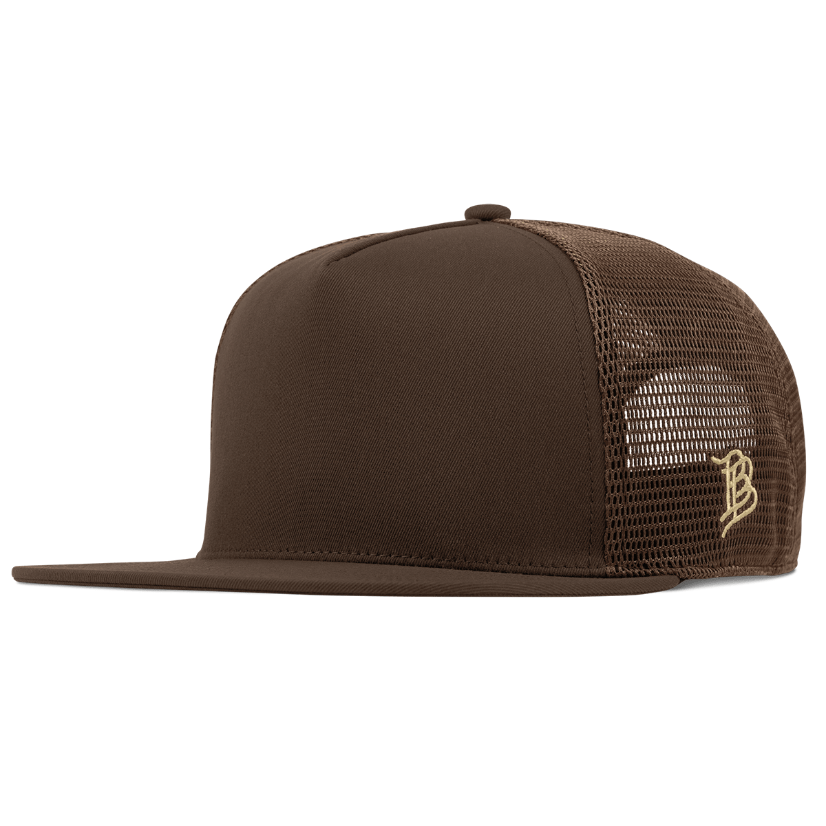 Bare Flat 5 Panel Trucker Brown