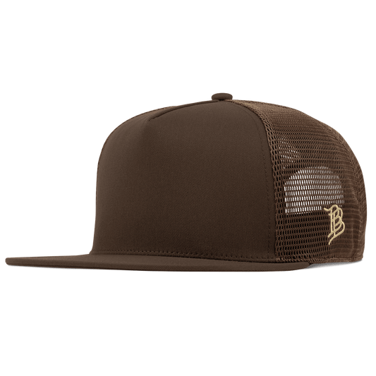 Bare Flat 5 Panel Trucker Brown