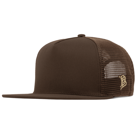 Bare Flat 5 Panel Trucker Brown
