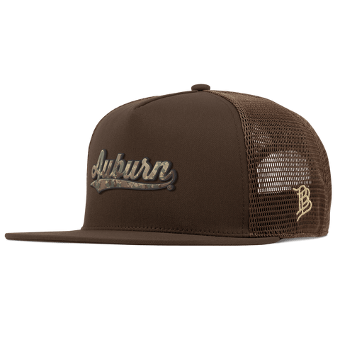 Auburn University "Auburn Timber Camo Series" Flat 5 Panel Trucker Brown