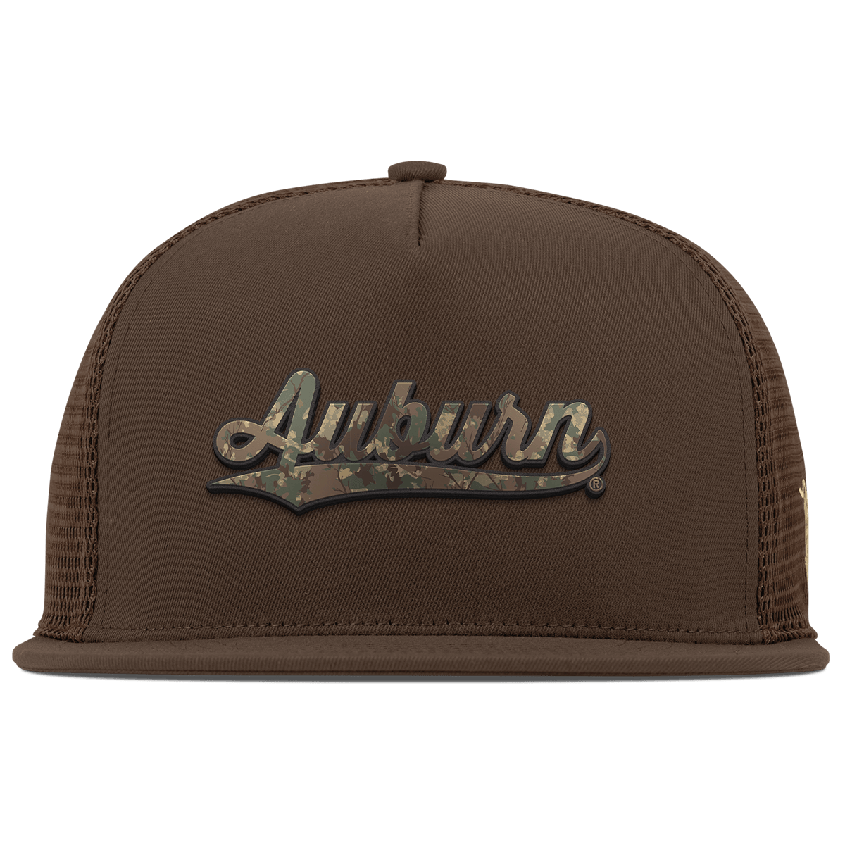 Auburn University "Auburn Timber Camo Series" Flat 5 Panel Trucker Brown