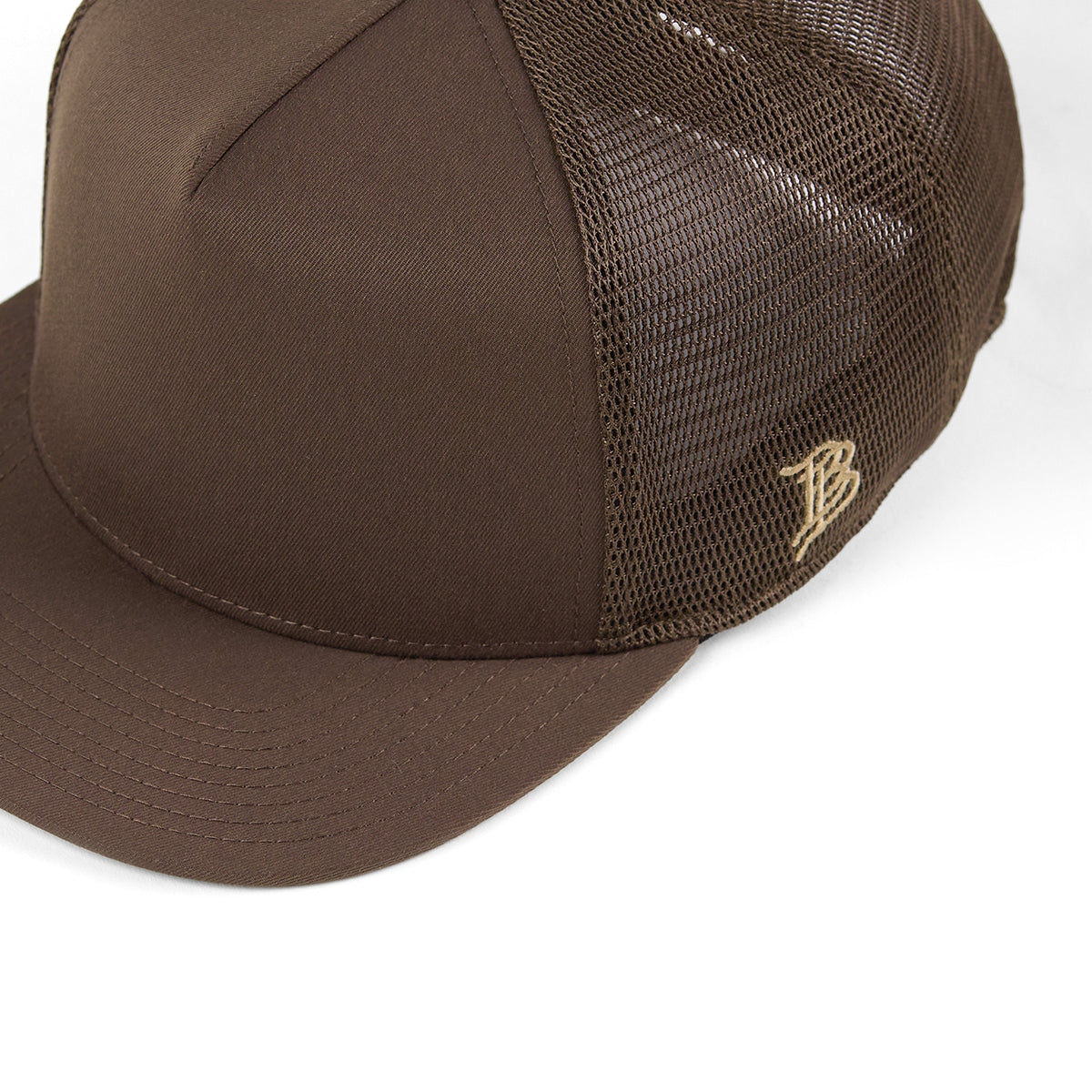 Bare Flat 5 Panel Trucker Brown