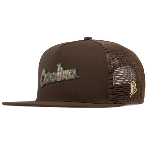 University of North Carolina "Carolina Timber Camo" Flat 5 Panel Trucker Brown