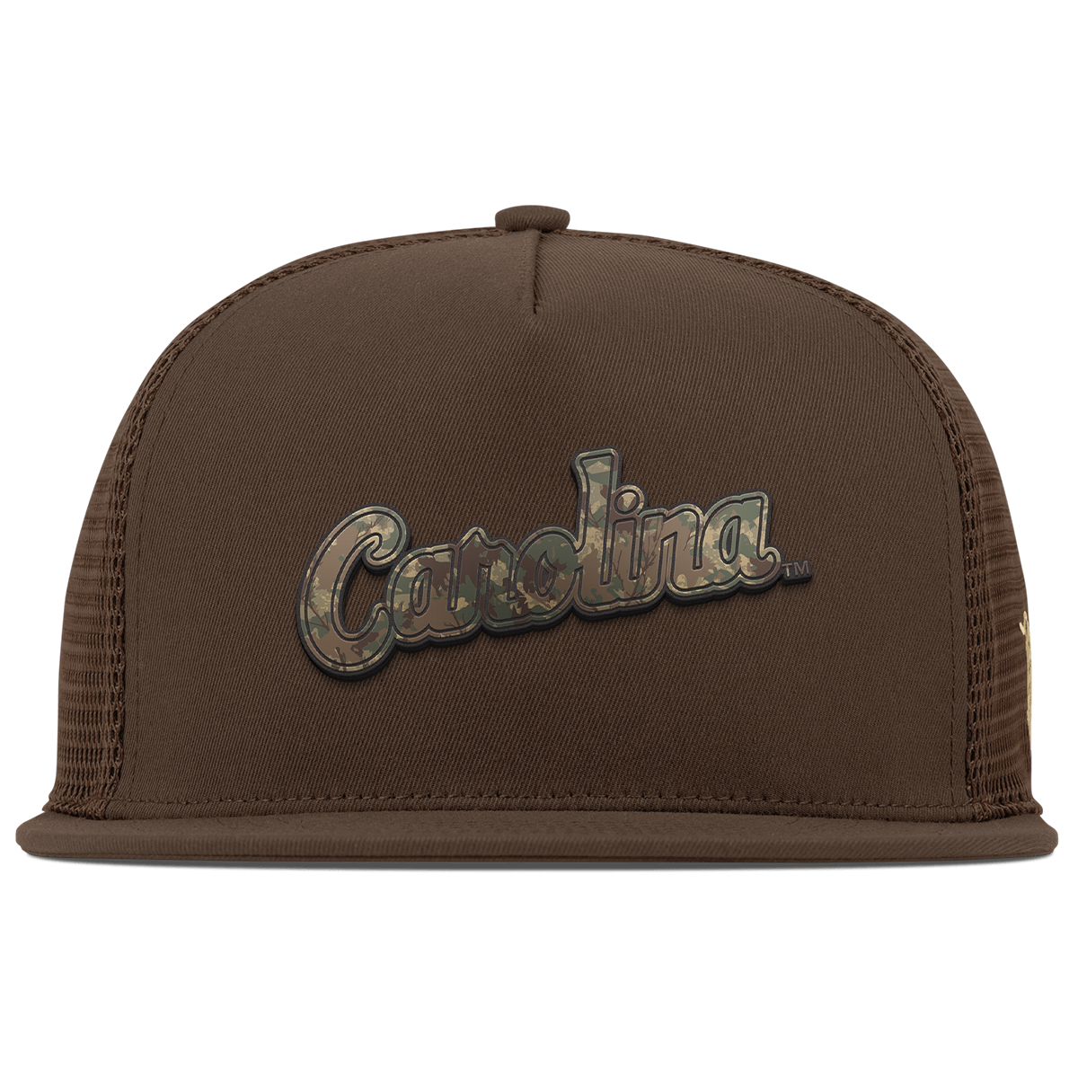 University of North Carolina "Carolina Timber Camo" Flat 5 Panel Trucker Brown