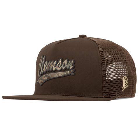 Clemson University "Clemson Timber Camo Series" Flat 5 Panel Trucker Brown