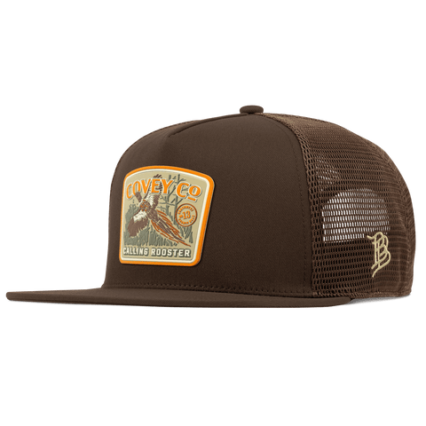 Covey Co Flat 5 Panel Trucker Brown