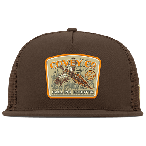 Covey Co Flat 5 Panel Trucker Brown