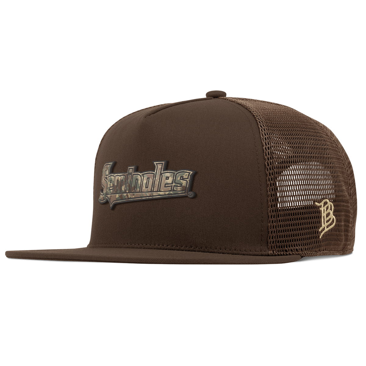 Florida State University "FSU Timber Camo Series" Flat 5 Panel Trucker Brown