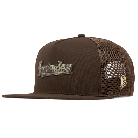 Florida State University "FSU Timber Camo Series" Flat 5 Panel Trucker Brown