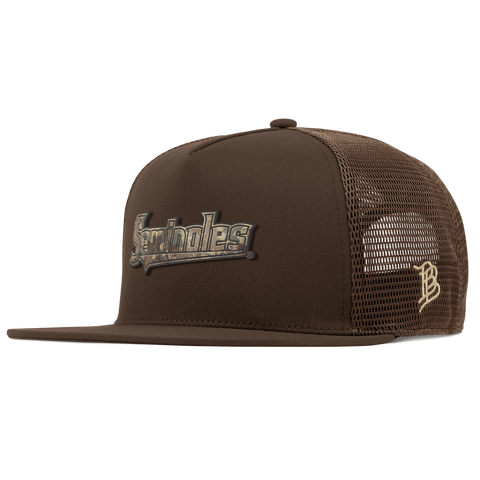 Florida State University "FSU Timber Camo Series" Flat 5 Panel Trucker Brown