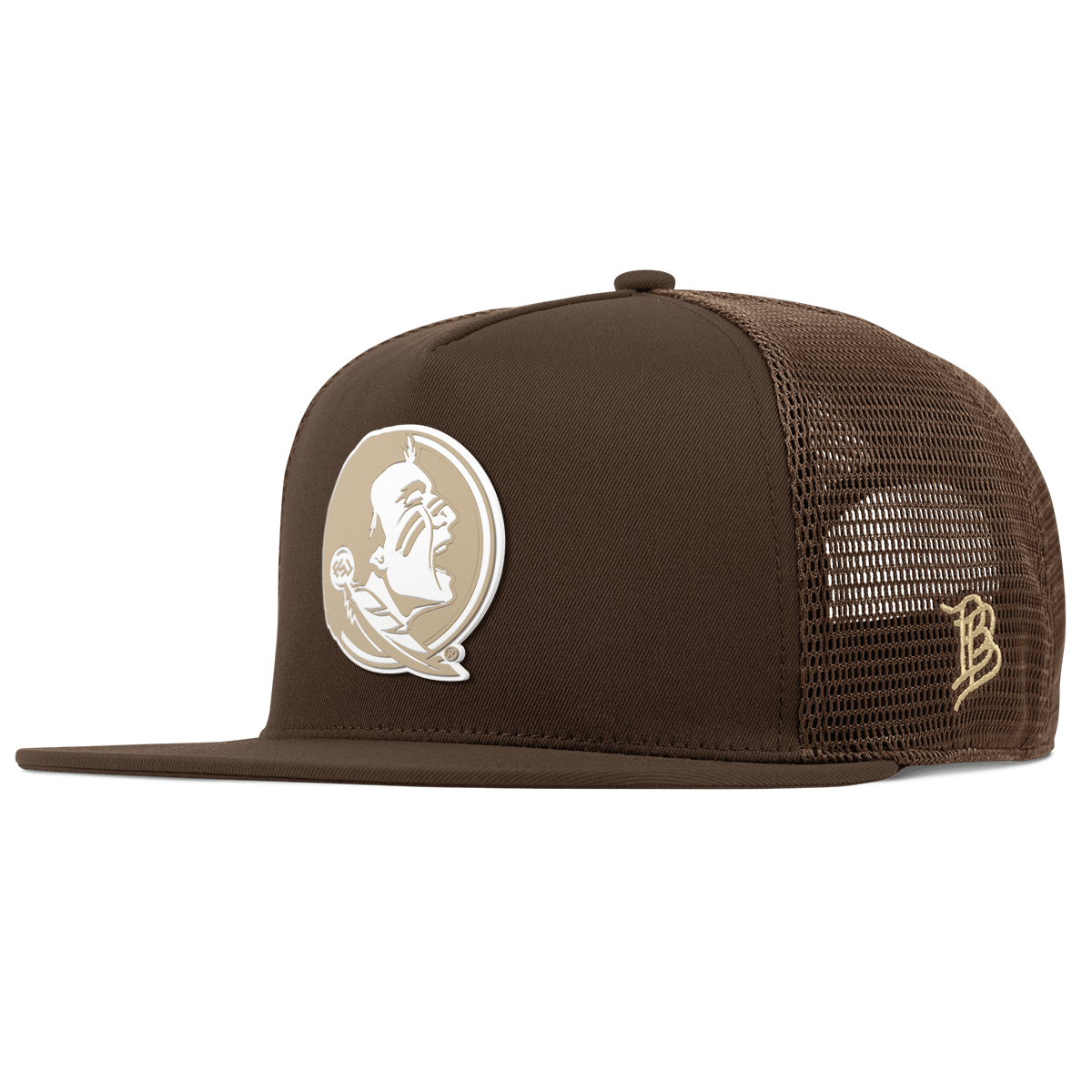 Florida State University "Desert Florida State" Flat 5 Panel Trucker Brown