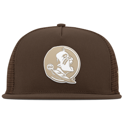 Florida State University "Desert Florida State" Flat 5 Panel Trucker Brown