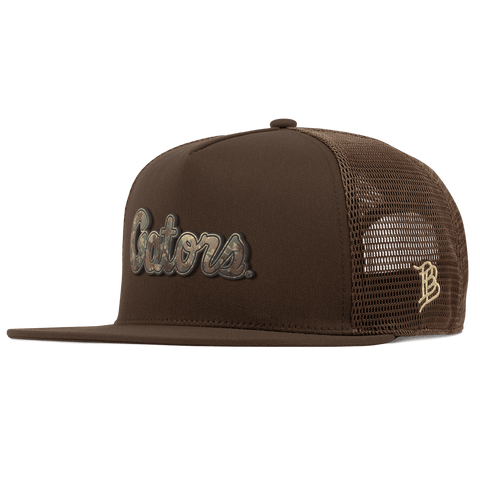 University of Florida "Florida Timber Camo Series" Flat 5 Panel Trucker Brown