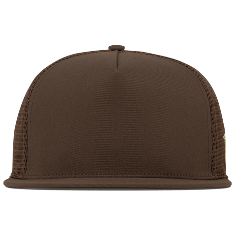 Bare Flat 5 Panel Trucker Brown