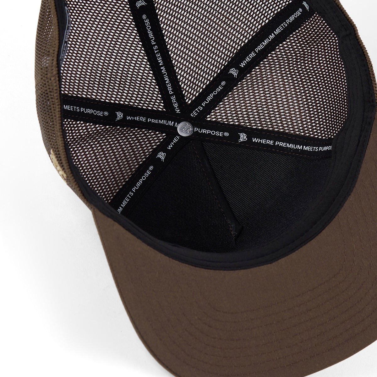 Bare Flat 5 Panel Trucker Brown