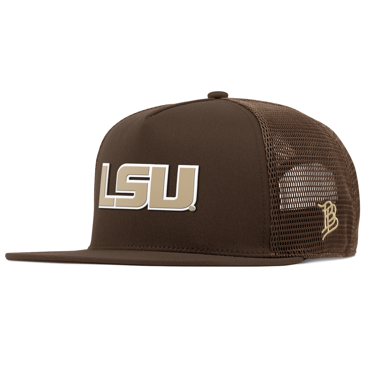 Louisiana State University "LSU Desert Series" Flat 5 Panel Trucker Brown