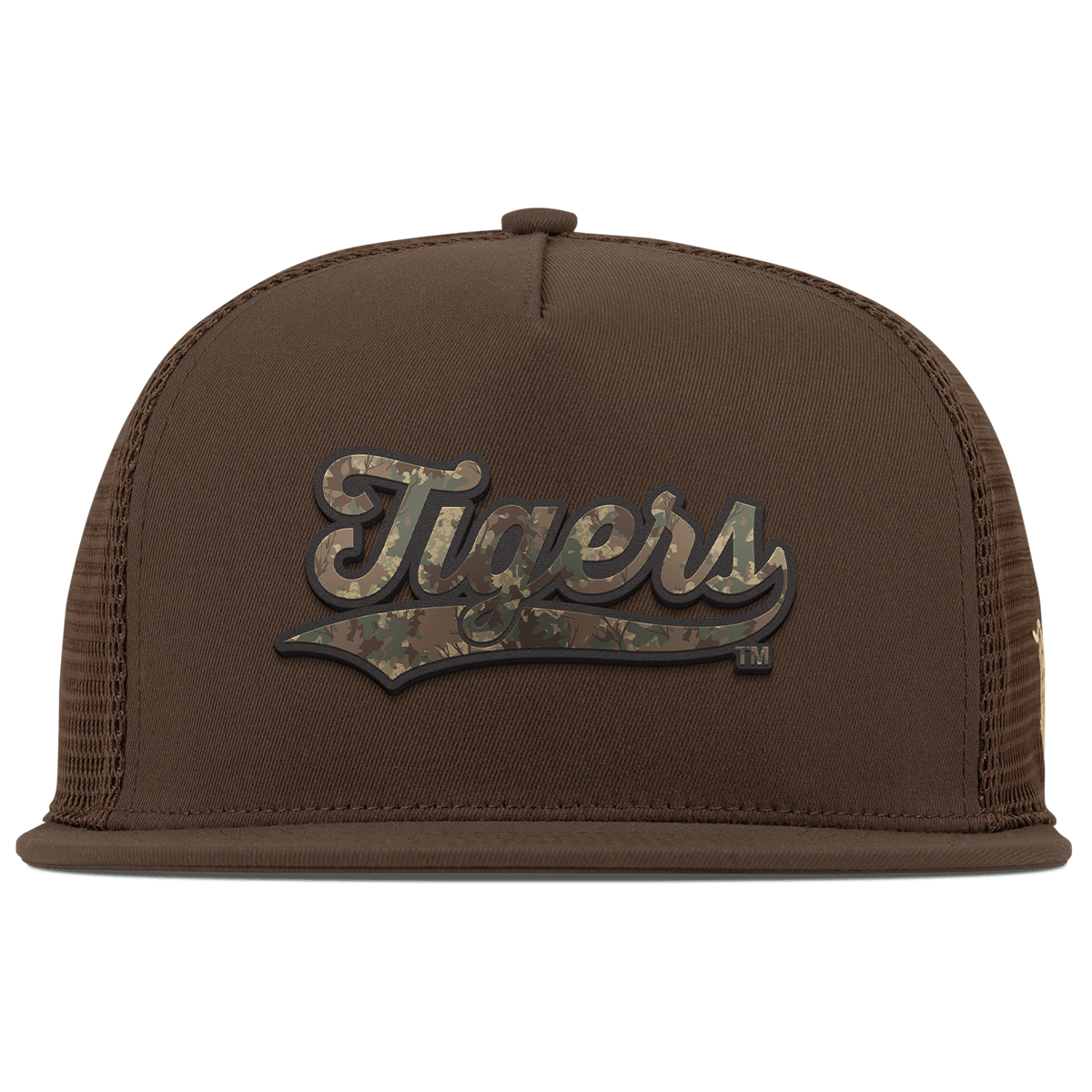 Louisiana State University "LSU Timber Camo Series"  Flat 5 Panel Trucker Brown