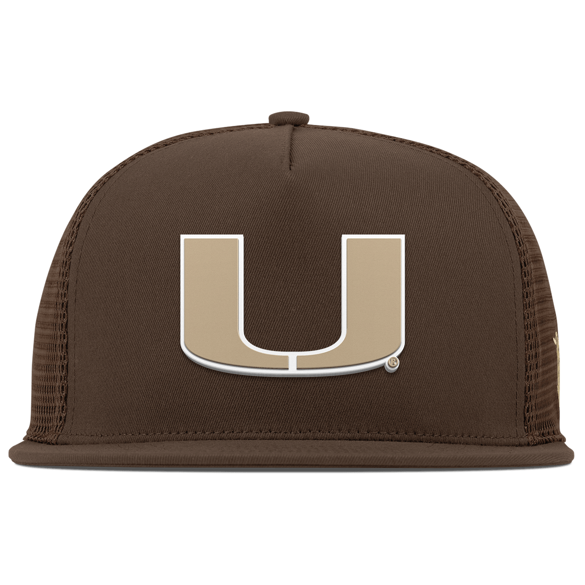 University of Miami "Miami Desert Series" Flat 5 Panel Trucker Brown